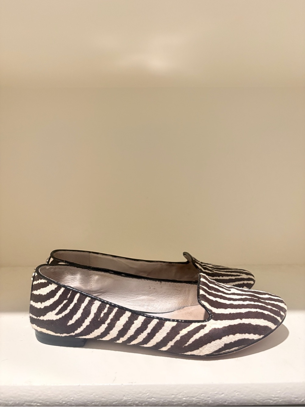 Michael Kors Cow Hair Calf Women's Loafers - Black & White